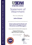 IIDM CPD - Statement of Attainment
